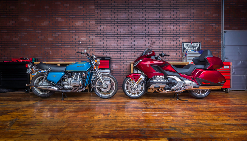 The original GL1000 and the 2018 Gold Wing,